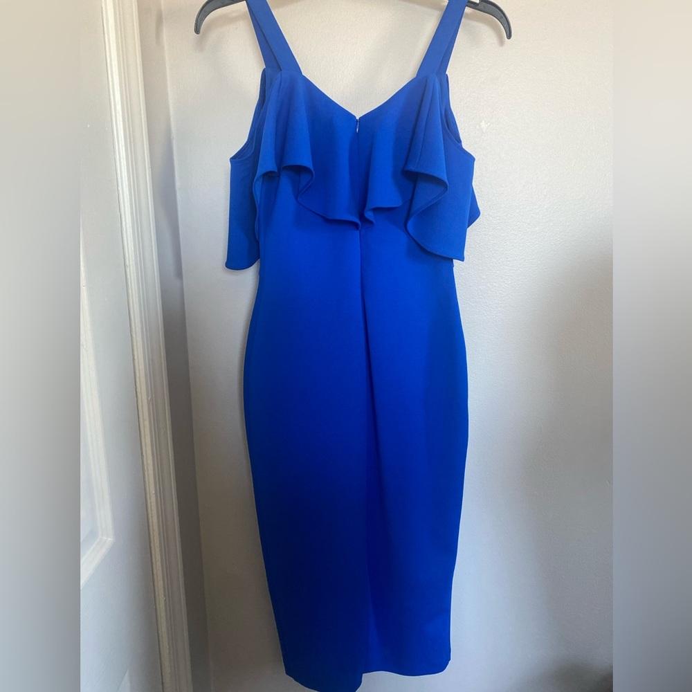 Rachel Roy Blue Off The Shoulder Dress
